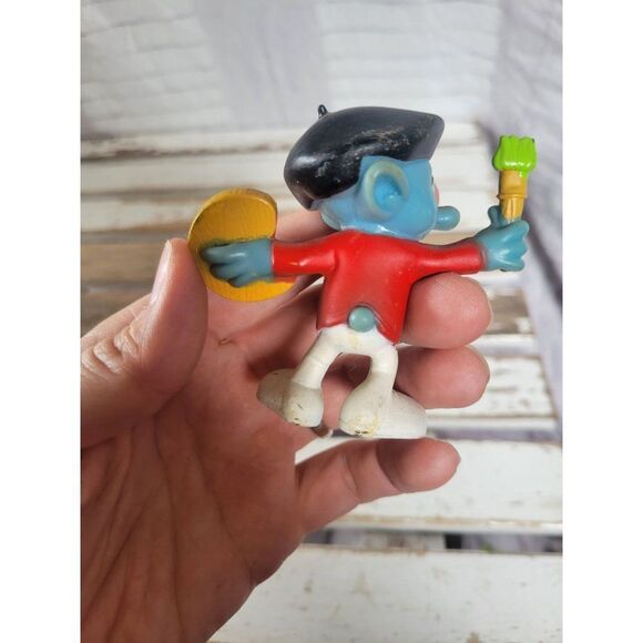 Peyo Smurf painter 2011 figurine toy vintage - Picture 4 of 9